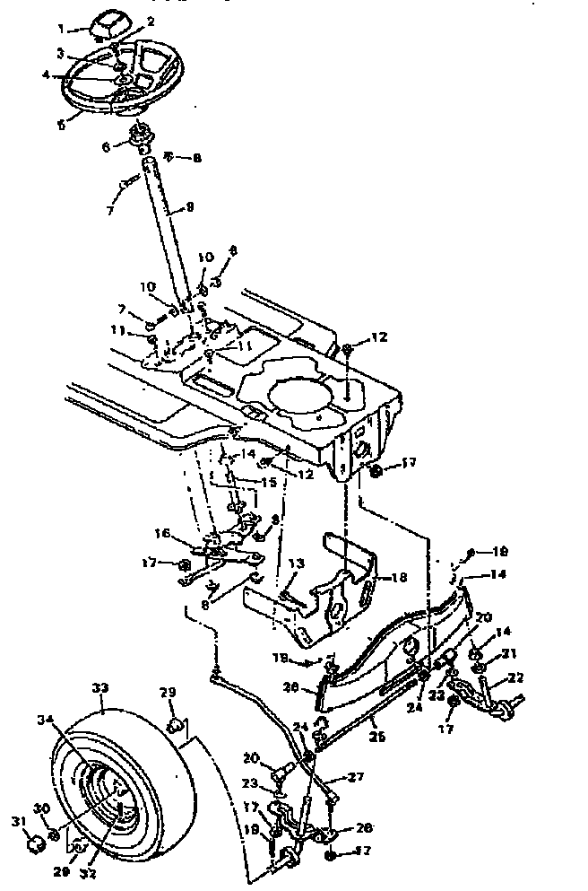 Craftsman 502255751 steering system diagram