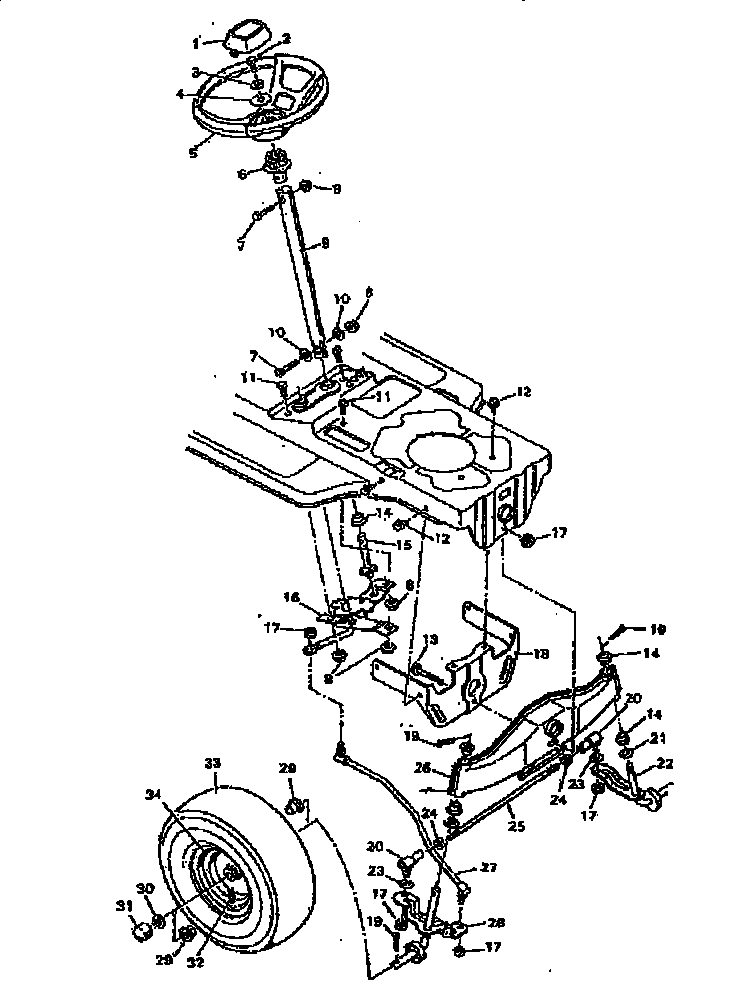 Craftsman 502255752 steering system diagram
