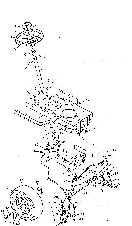 Craftsman 502255760 steering system diagram
