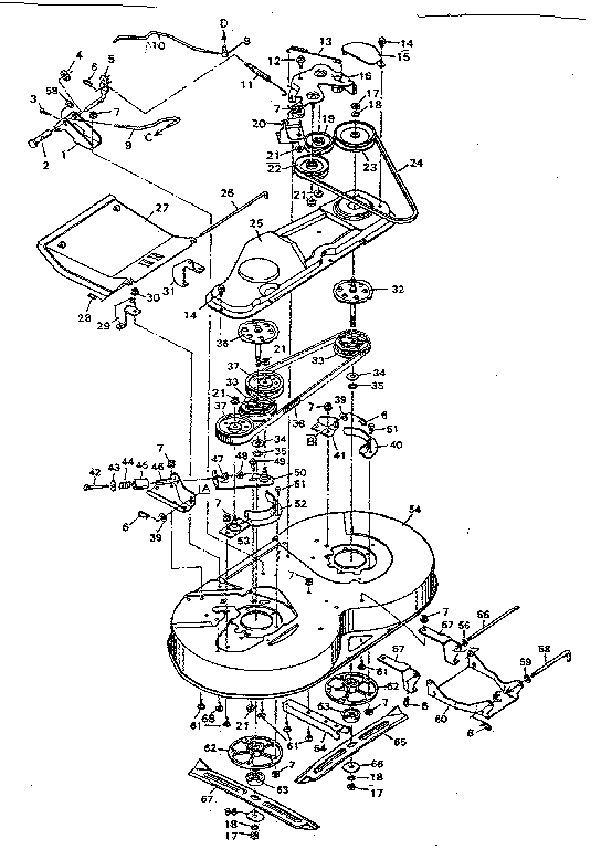 Craftsman 502255760 blade housing diagram