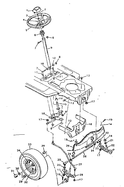 Craftsman 502255761 steering system diagram