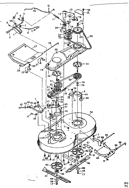 Craftsman 502255761 blade housing diagram