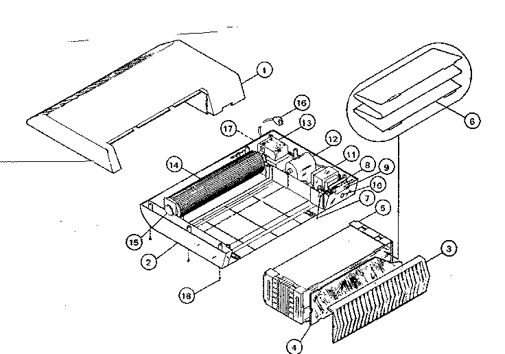 Kenmore 635830100 unit parts diagram