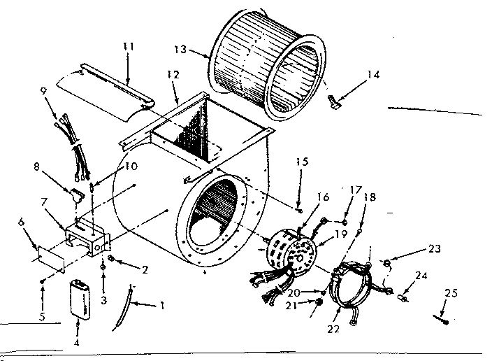 Kenmore 867763344 blower assembly/763324 diagram