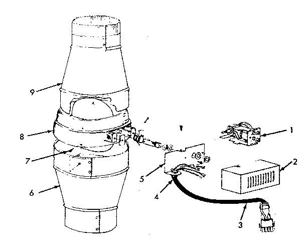 Kenmore 867763344 reducing collar (outlet) diagram