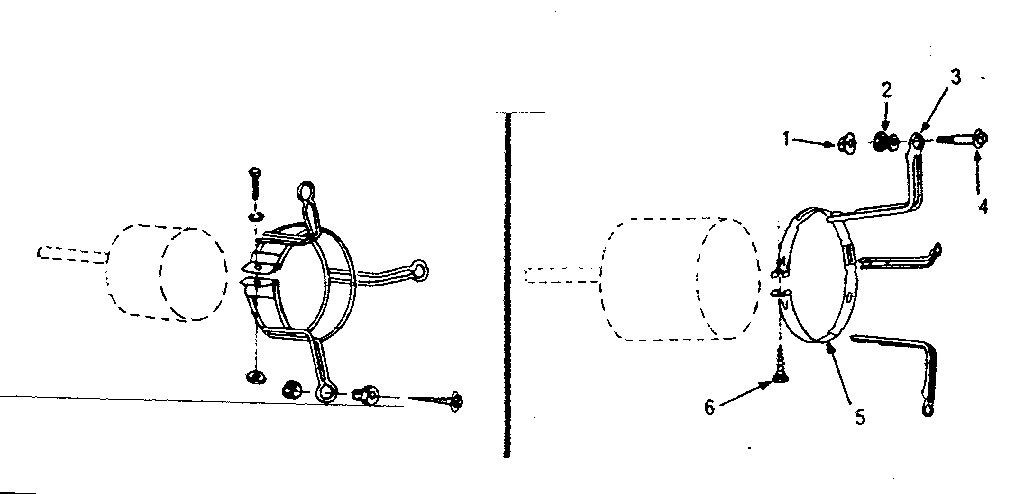 Kenmore 867763344 motor mount band diagram