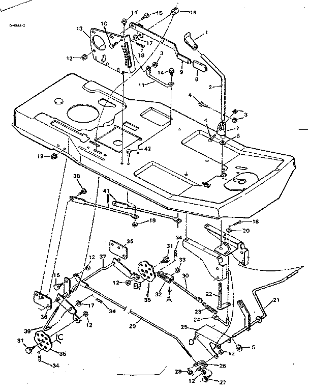 Craftsman 502254130 blade housing suspension diagram