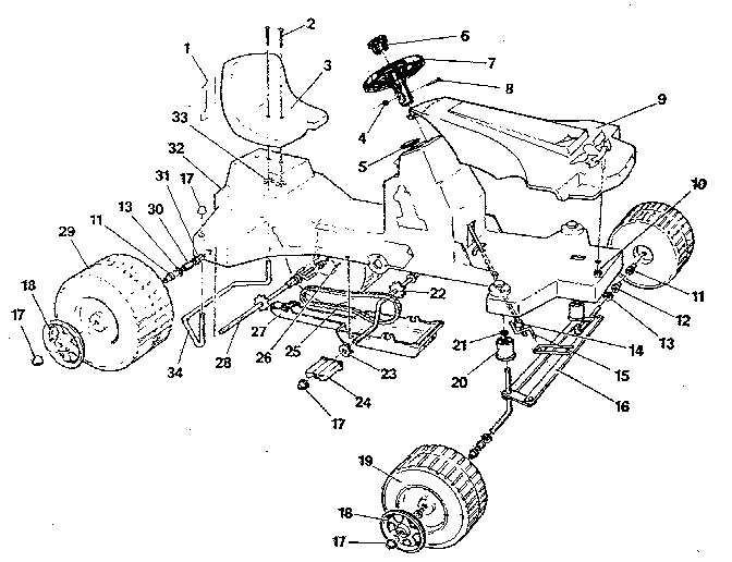Sears 86023 replacement parts diagram