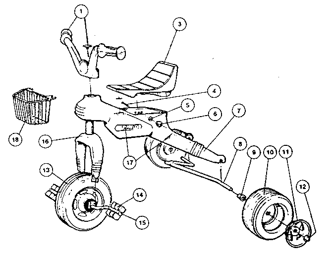 Power Wheels 6381 replacement parts diagram
