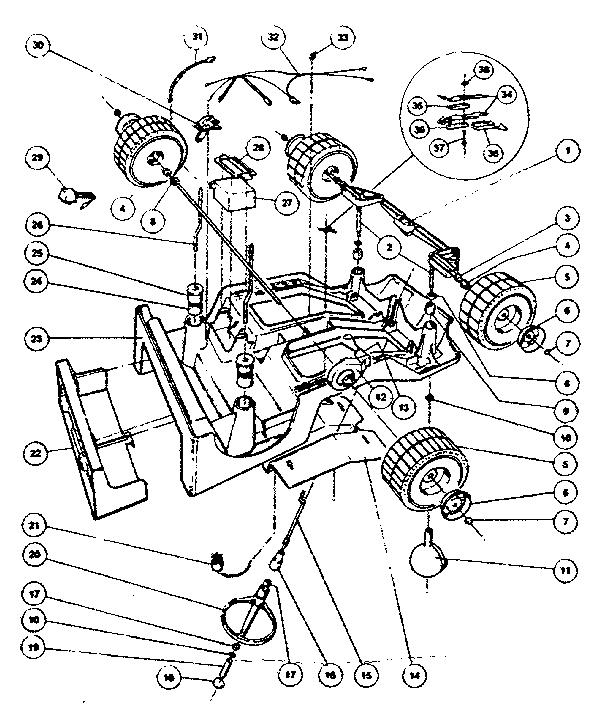Power Wheels 2778 replacement parts diagram