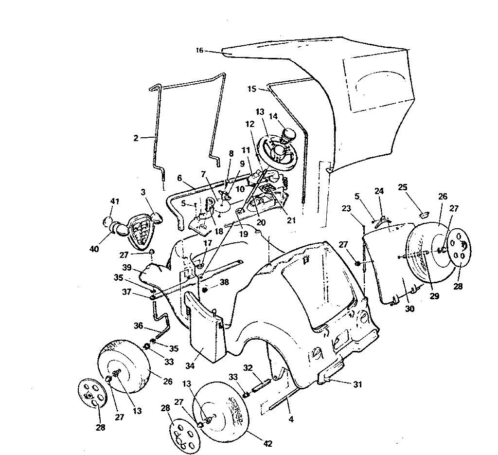 Power Wheels 0401 replacement parts diagram
