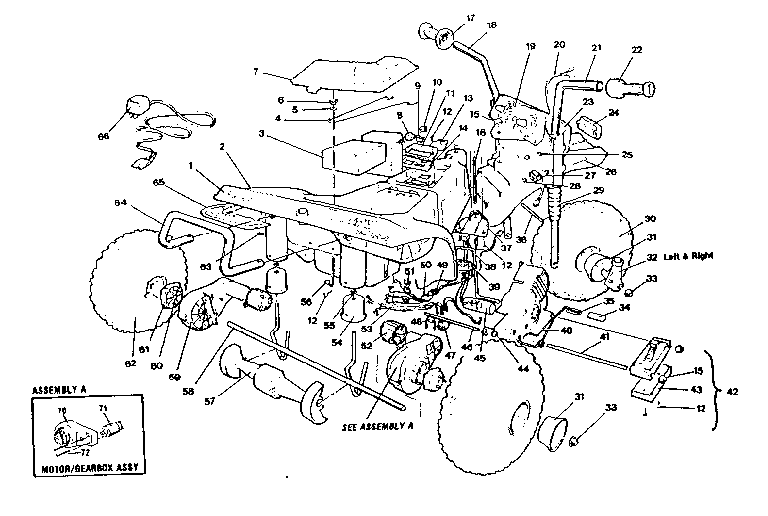Power Wheels 9083 replacement parts diagram