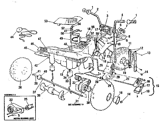 Power Wheels PP101 replacement parts diagram