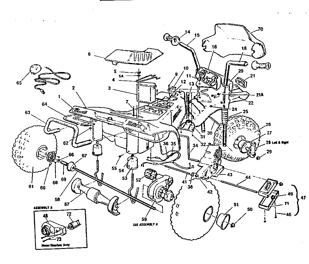 Power Wheels 0104 replacement parts diagram