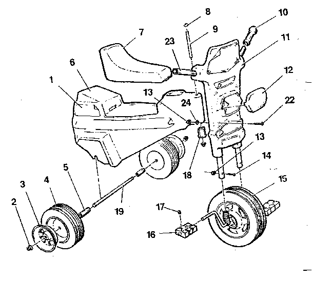 Power Wheels 0666 replacement parts diagram