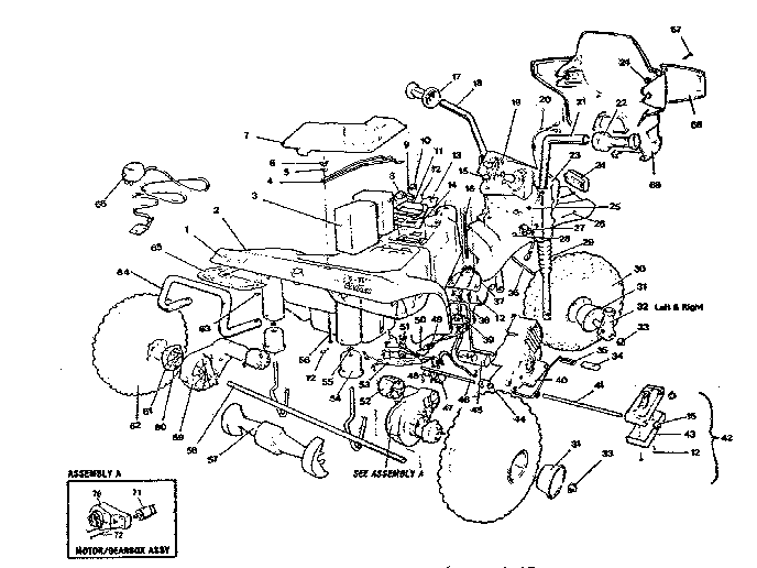 Power Wheels 2000 replacement parts diagram