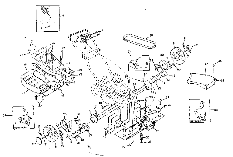 Craftsman 917372370 drive assembly diagram