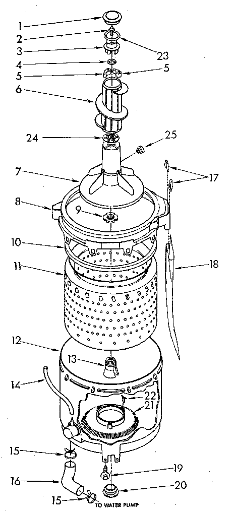 Kenmore 11084671800 tub and basket diagram