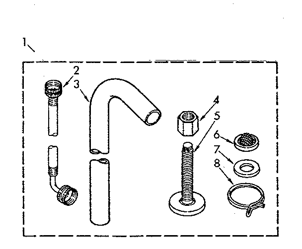 Kenmore 11084671800 optional permanent installation kit diagram