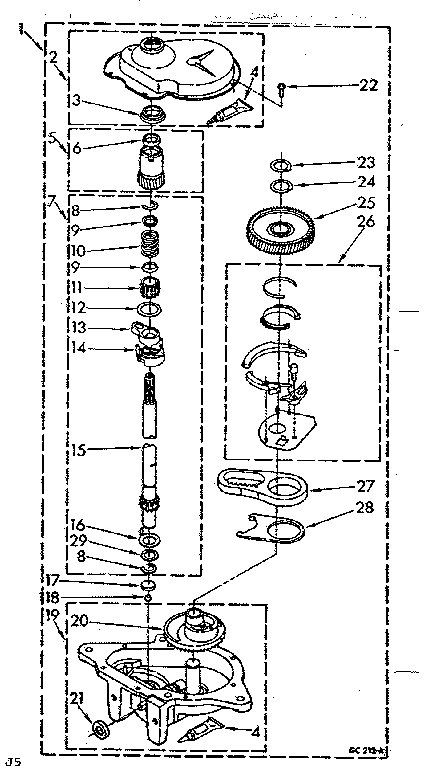 Kenmore 11084671800 gearcase diagram