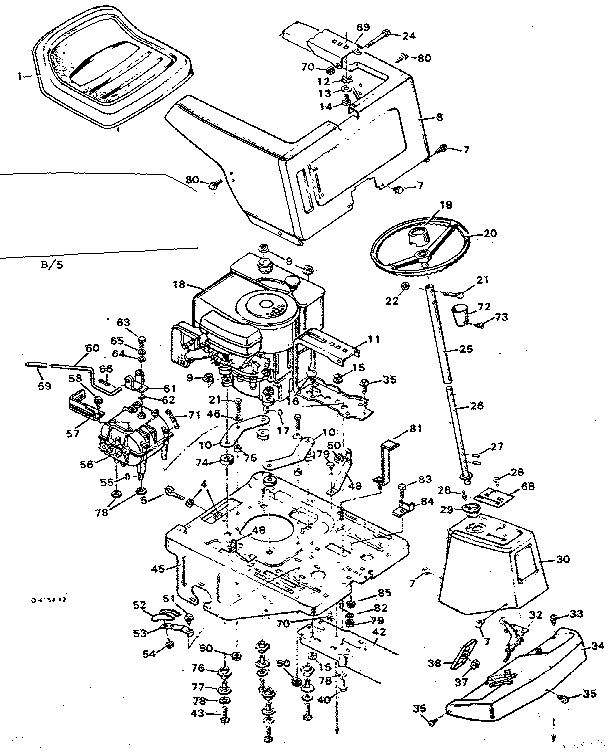 Craftsman 502256127 top half diagram