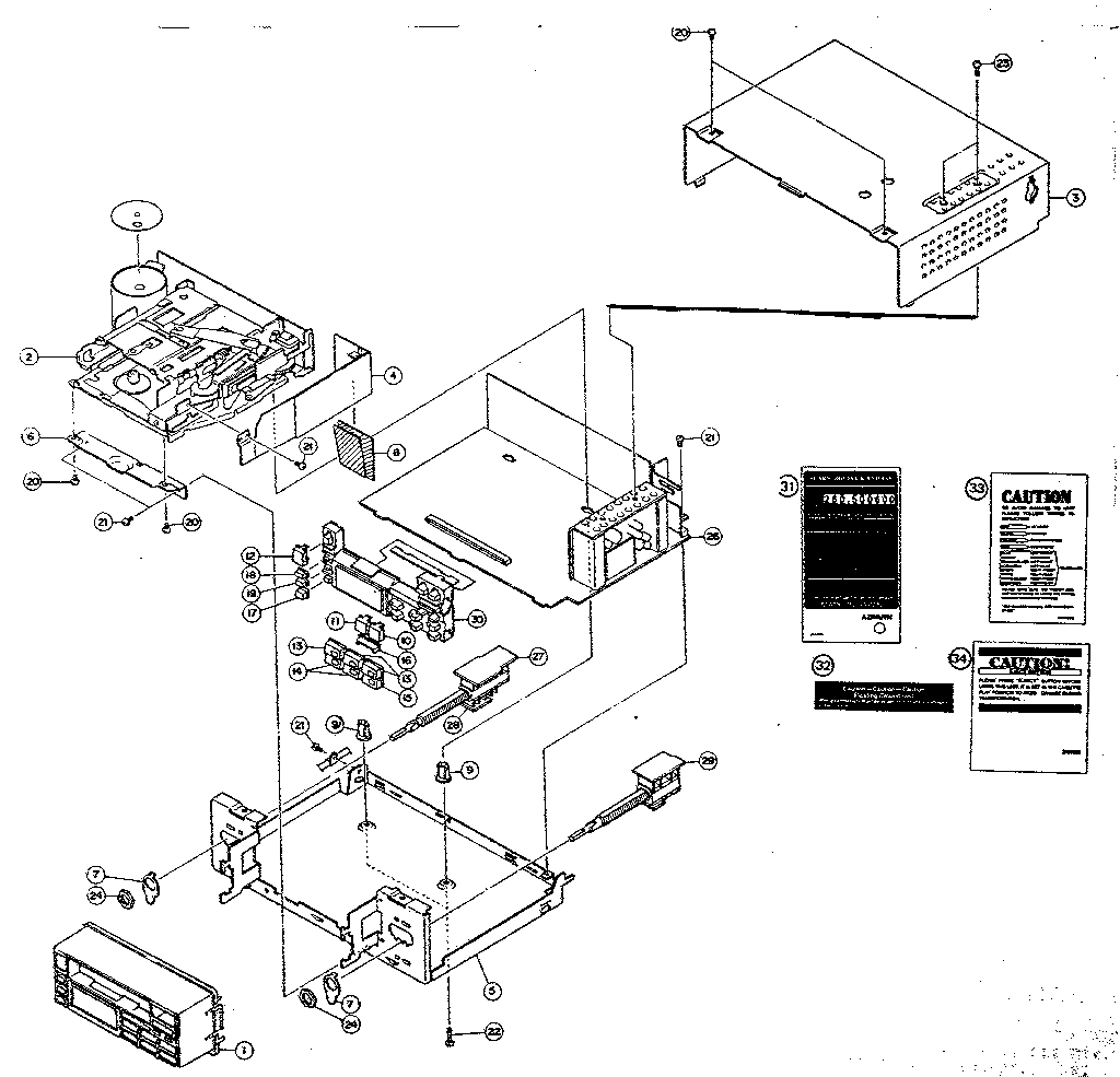 LXI 260500600 cabinet & chassis diagram