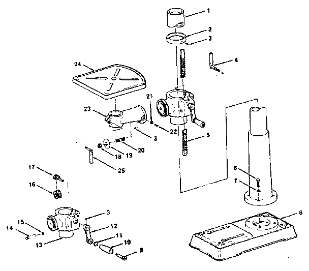 Craftsman 113213853 base assembly diagram