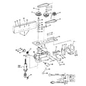Craftsman 113213853 motor and pulley assembly with guard diagram