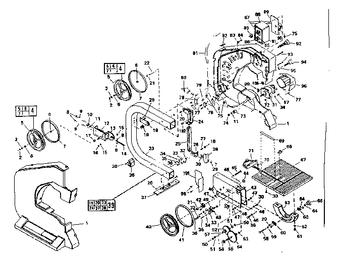 Craftsman 135244200 unit parts diagram