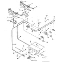 Kenmore 9116138511 burner section diagram