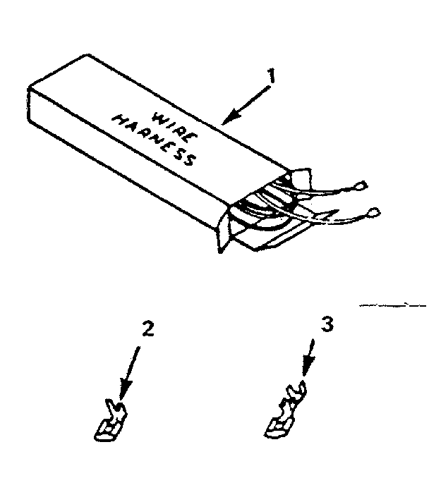 Kenmore 9116138511 wire harnesses and components diagram