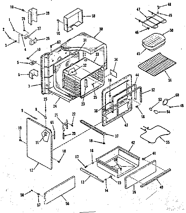 Kenmore 9116288411 body section diagram