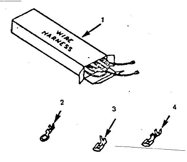 Kenmore 9116288411 wire harnesses and components diagram