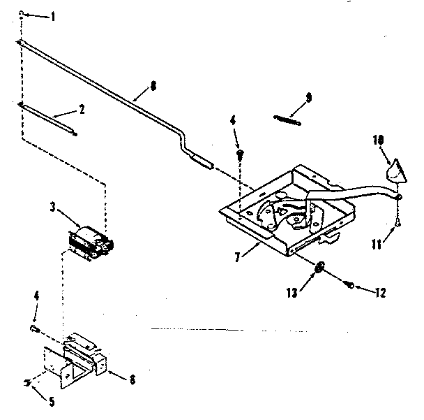 Kenmore 9116428414 power lock section diagram
