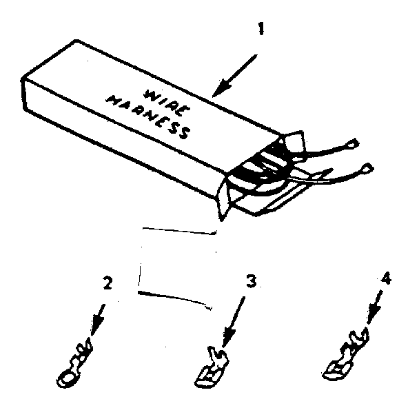 Kenmore 9116428414 wire harnesses and components diagram
