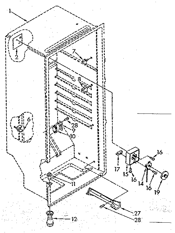 Kenmore 1068262311 liner parts diagram