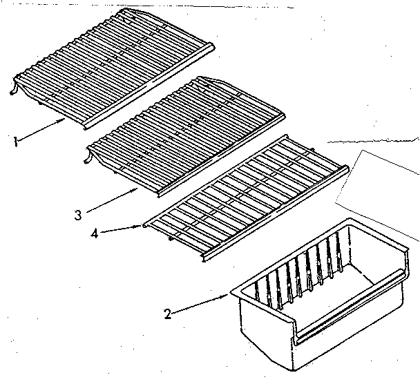 Kenmore 1068265582 shelf parts diagram