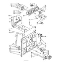Kenmore 11081310140 control and rear panel parts diagram