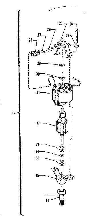 Craftsman 257798201 motor diagram