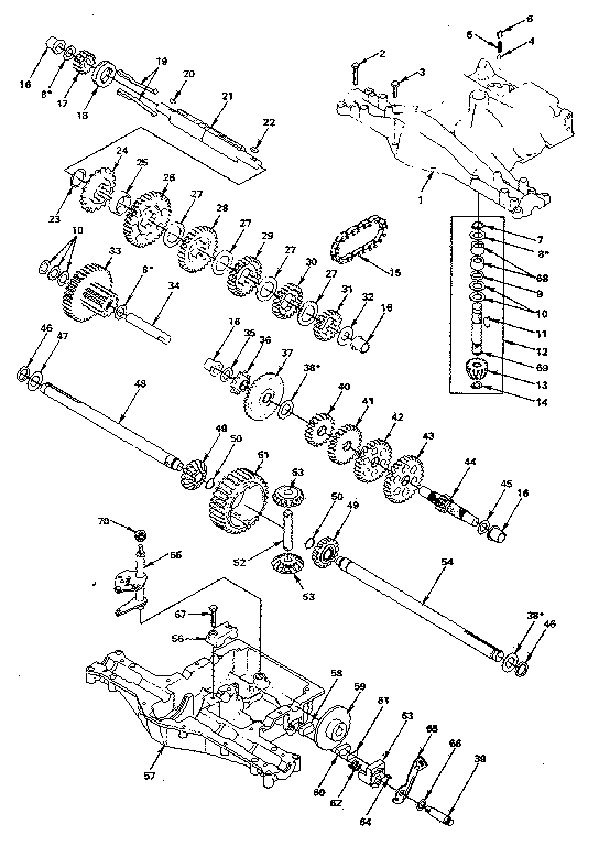 Craftsman 9174150-14 transaxle diagram