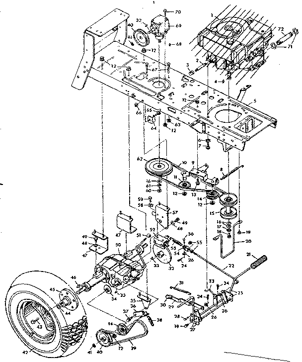 Craftsman 1432336 drive assembly diagram