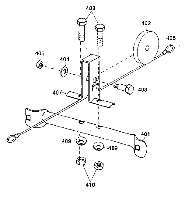 Lifestyler 15638-EXERCISE BENCH leg brace diagram