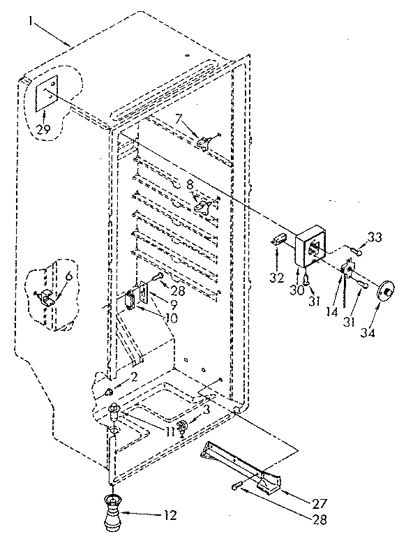 Kenmore 1068262181 liner diagram
