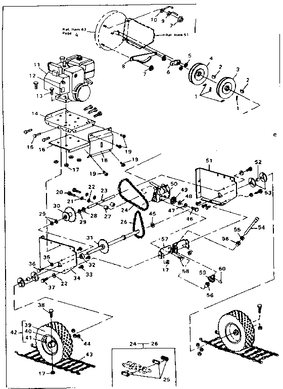 Craftsman 536882701 wheel assembly diagram