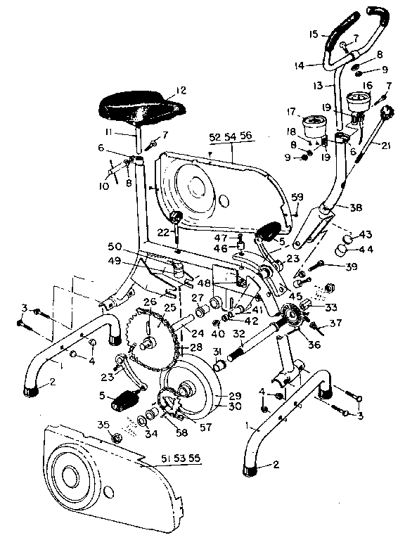 Columbia 5000 unit parts diagram