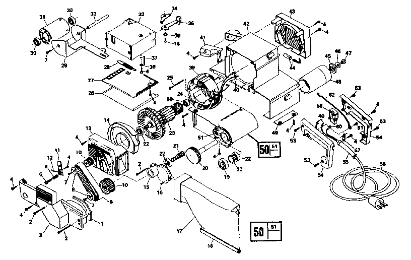 Craftsman 135277050 unit parts diagram