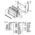 Kenmore 1068746420 freezer door parts diagram
