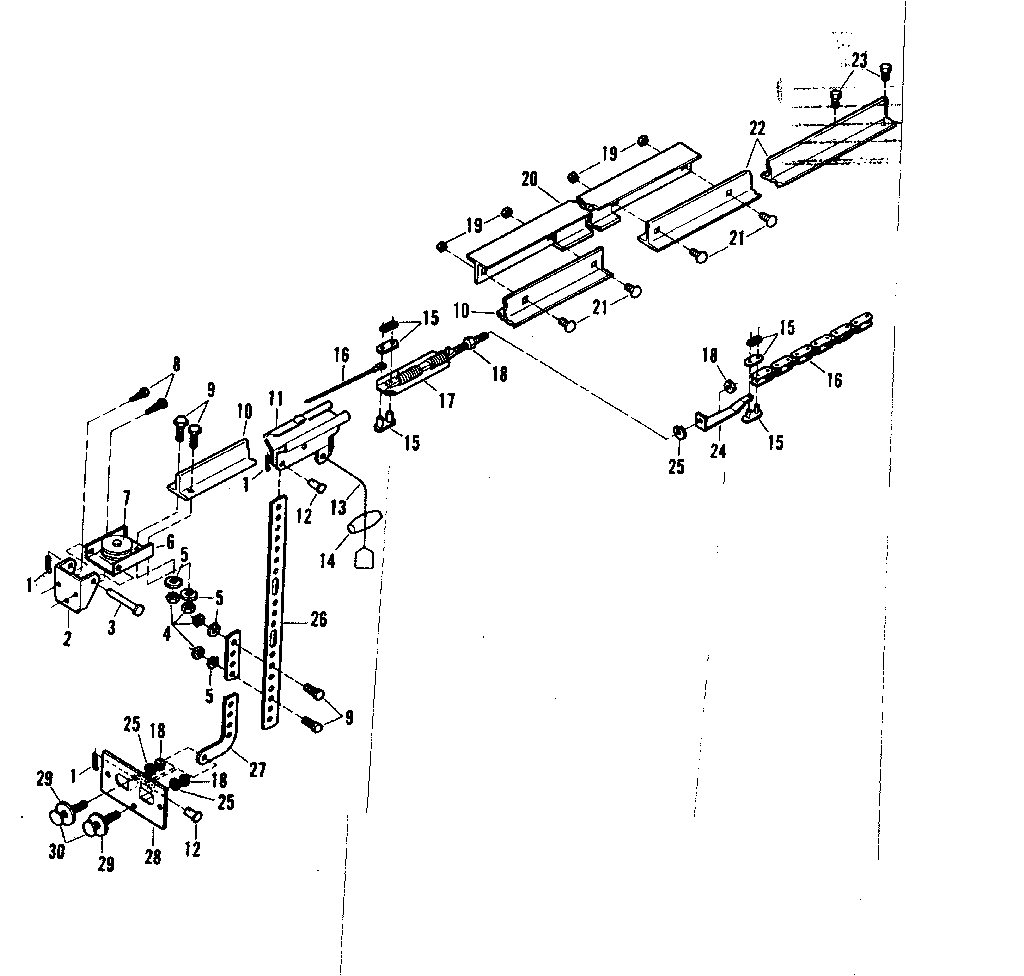 Craftsman 139664983 rail assembly diagram