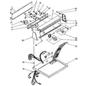 Kenmore 11087672100 top and console diagram