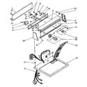 Kenmore 11087673800 top and console diagram